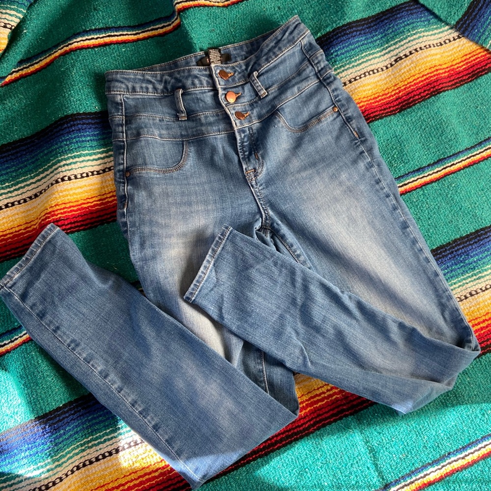 Refuge High Waisted Skinny Jeans Size:4